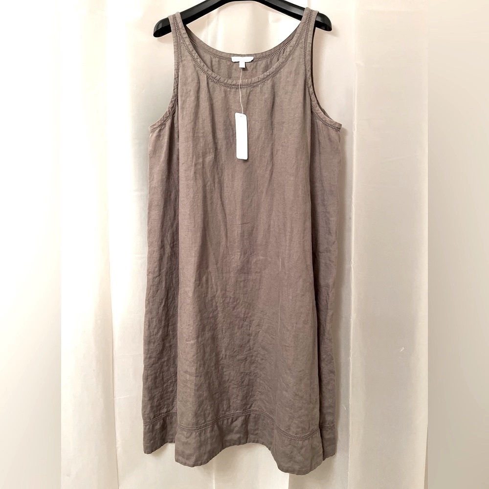 Eileen Fisher linen A-line dress